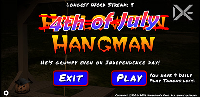 4th of July Hangman screenshot 1